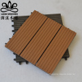 Exterior wood plastic composite interlocking outdoor deck tiles floor decking for outdoor